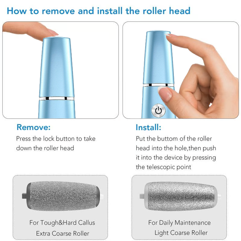 Electric Foot Callus Remover Rechargeable File for Smooth Heels and Dry Hard Skin