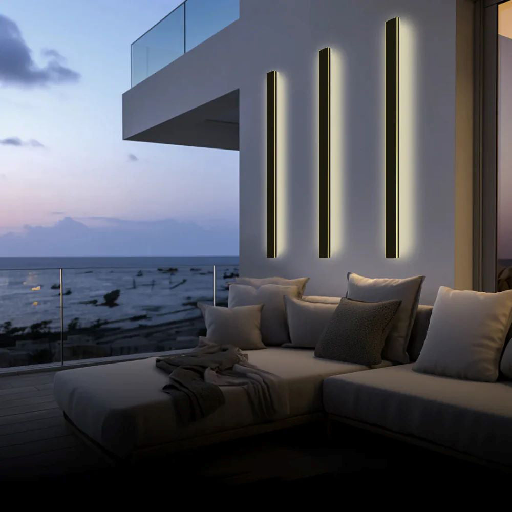 Wall Light Outdoor LED Lamp with Slim Linear Bar Design for Garden and Patio