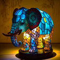 Table Lamp Stained Glass Animal Figure Decorative Light with Ambient Warm Glow