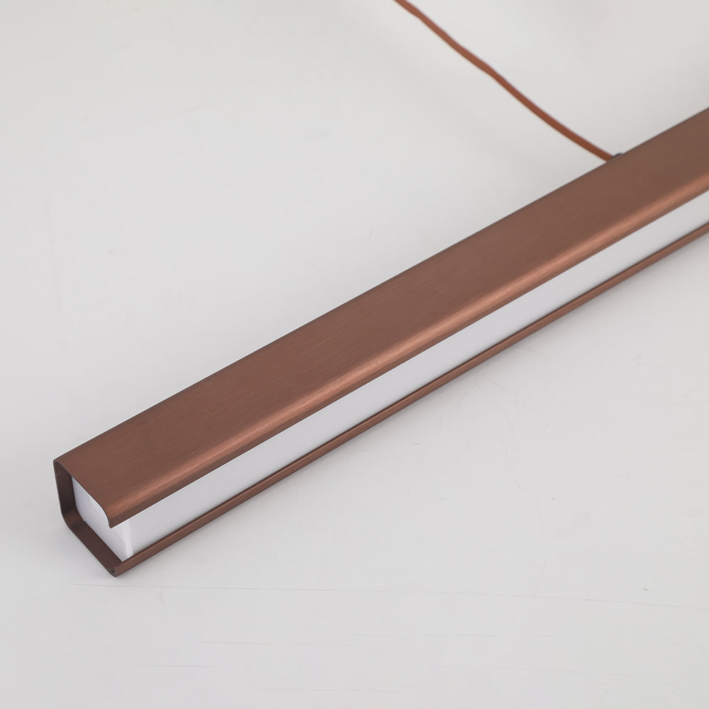 Ceiling Light Linear LED Pendant in Metal for Dining Room and Kitchen Island