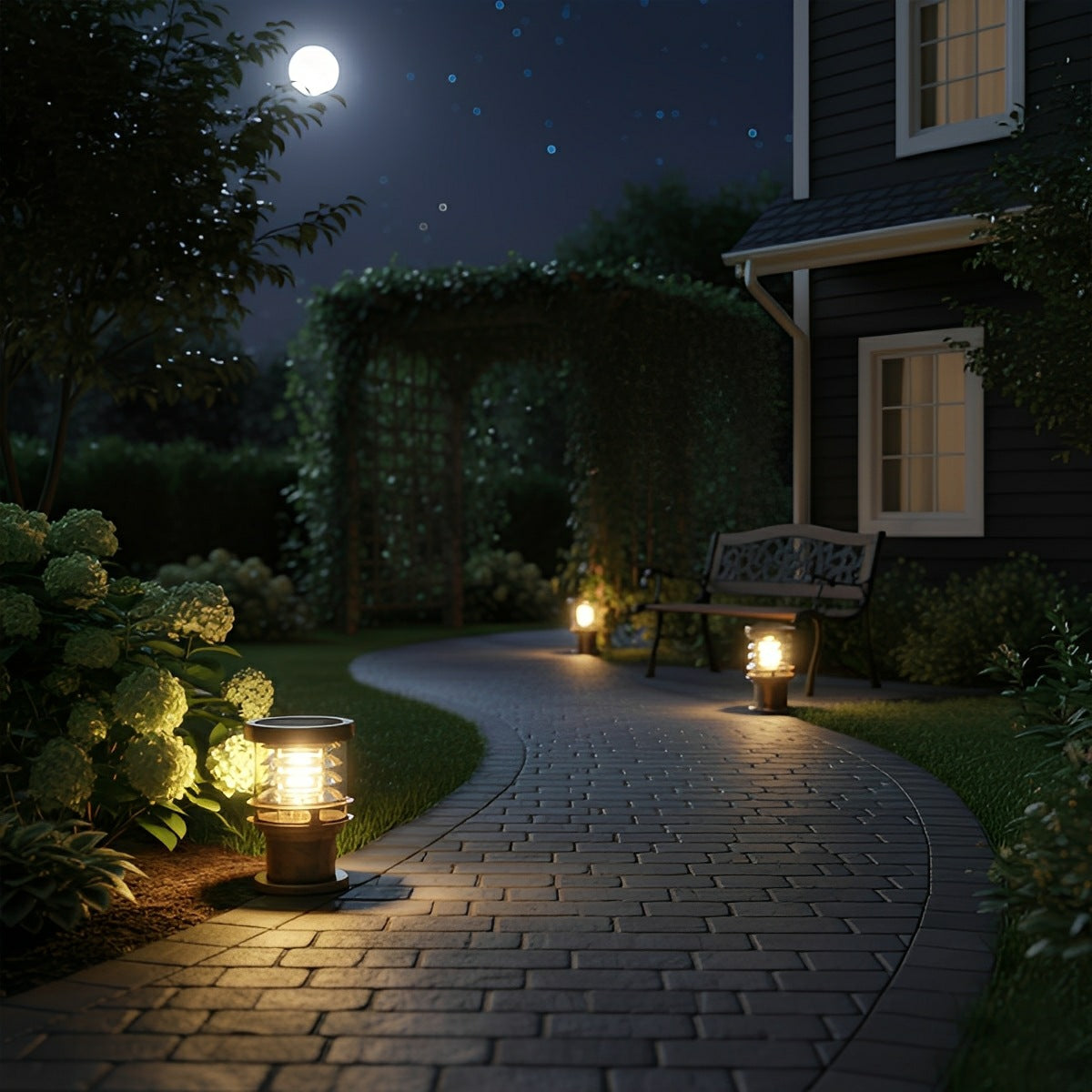 Modern Lamp Outdoor LED Garden Bollard Light with Waterproof IP65 for Pathways