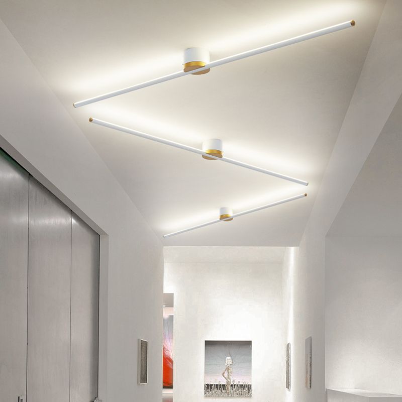 Ceiling Light Flush Mount Linear LED with Up and Down Glow for Hallway and Kitchen