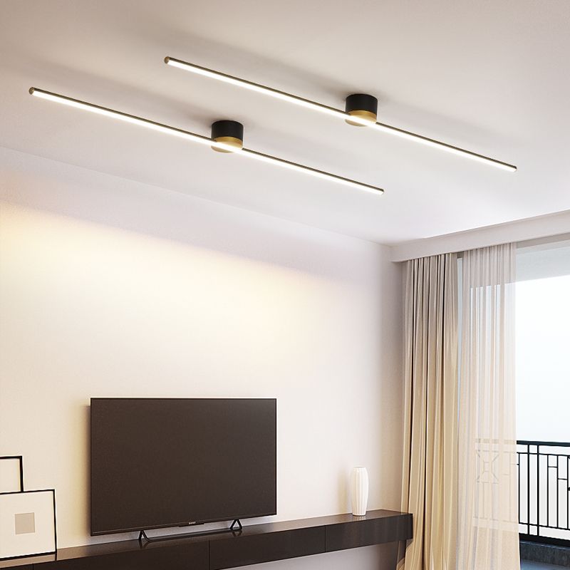 Ceiling Light Flush Mount Linear LED with Up and Down Glow for Hallway and Kitchen