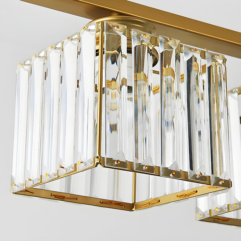 Ceiling Light Multi Head Glass Pendant for Kitchen Island and Dining Room in Nordic Style
