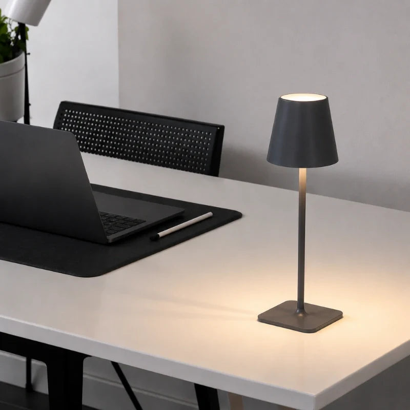 Table Lamp Tall Dimmable Cordless with Minimalist Silhouette for Dining and Bedside