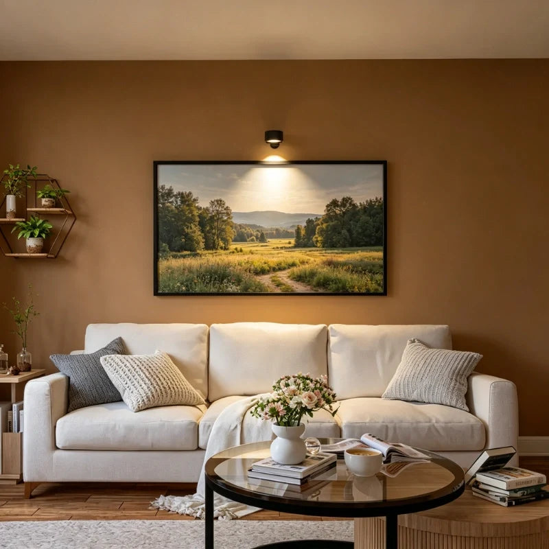 Cordless Lamp Wall Mounted Stick On Light with Touch or Remote Control
