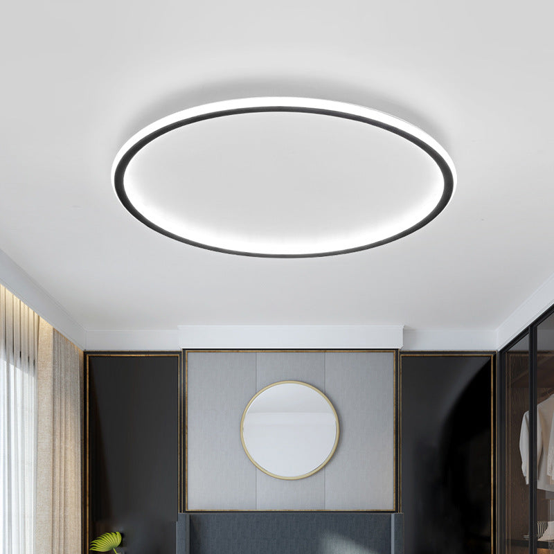 Ceiling Light Round Flush Mount in Minimalist Scandinavian Design for Bedroom and Hallway
