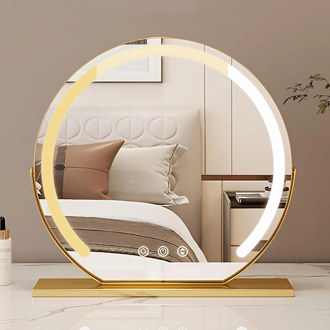 Dressing Table Mirror with Lights LED Vanity Panel for Makeup and Bedroom