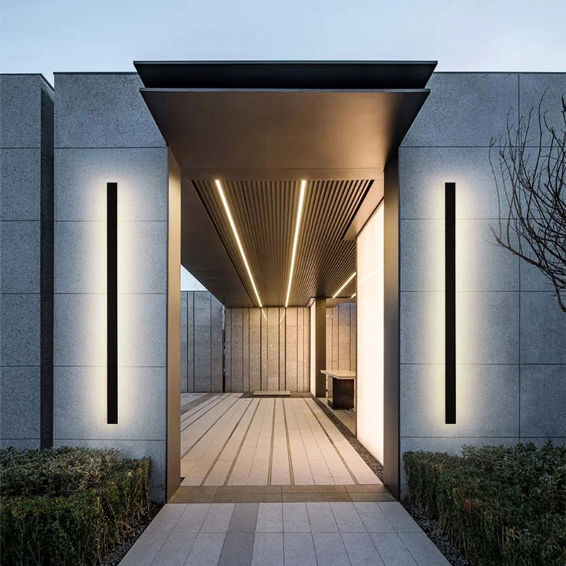 Wall Light Outdoor LED Lamp with Slim Linear Bar Design for Garden and Patio