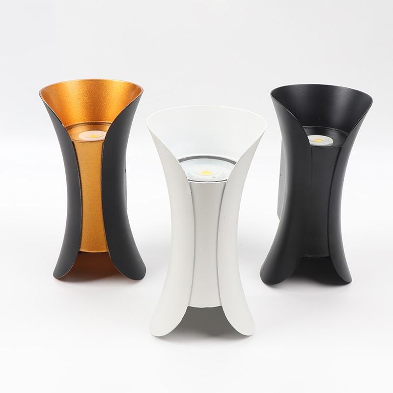 Wall Light Curved Outdoor LED Lamp Mounted Design for Garden and Corridor