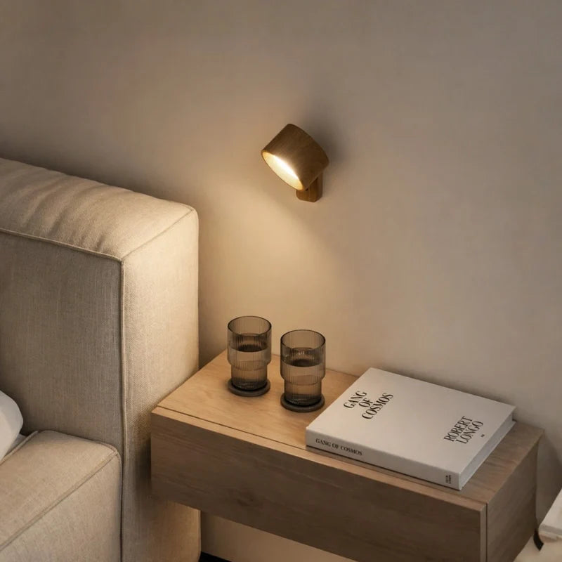 Cordless Lamp Wall Mounted Stick On Light with Touch or Remote Control