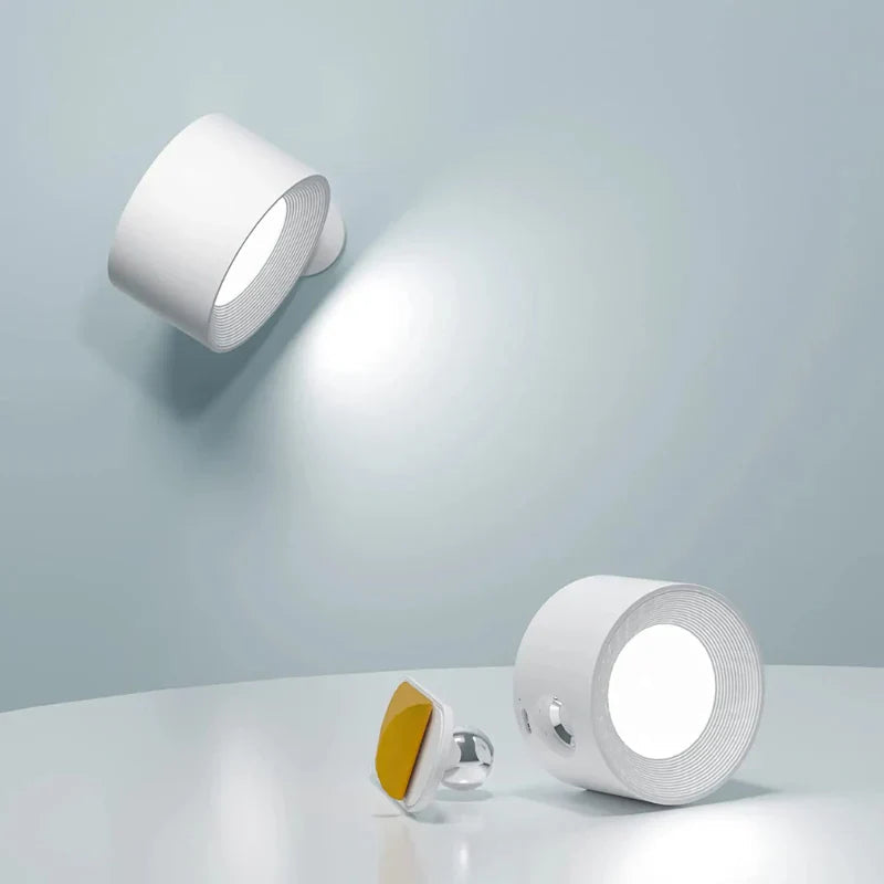 Cordless Lamp Wall Mounted Adjustable Light with Touch or Remote Control