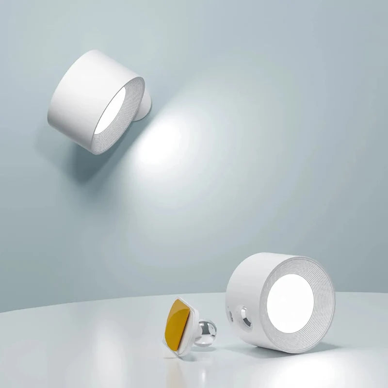 Cordless Lamp Wall Mounted Stick On Light with Touch or Remote Control