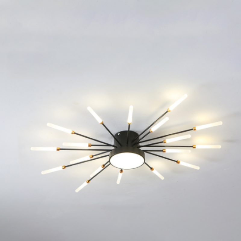 Ceiling Light LED Flush Mount with Fireworks Burst Design for Living Room and Bedroom