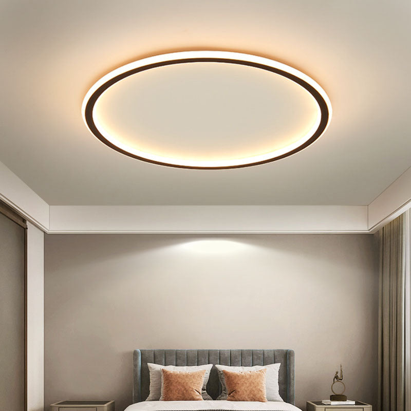 Ceiling Light Round Flush Mount in Minimalist Scandinavian Design for Bedroom and Hallway