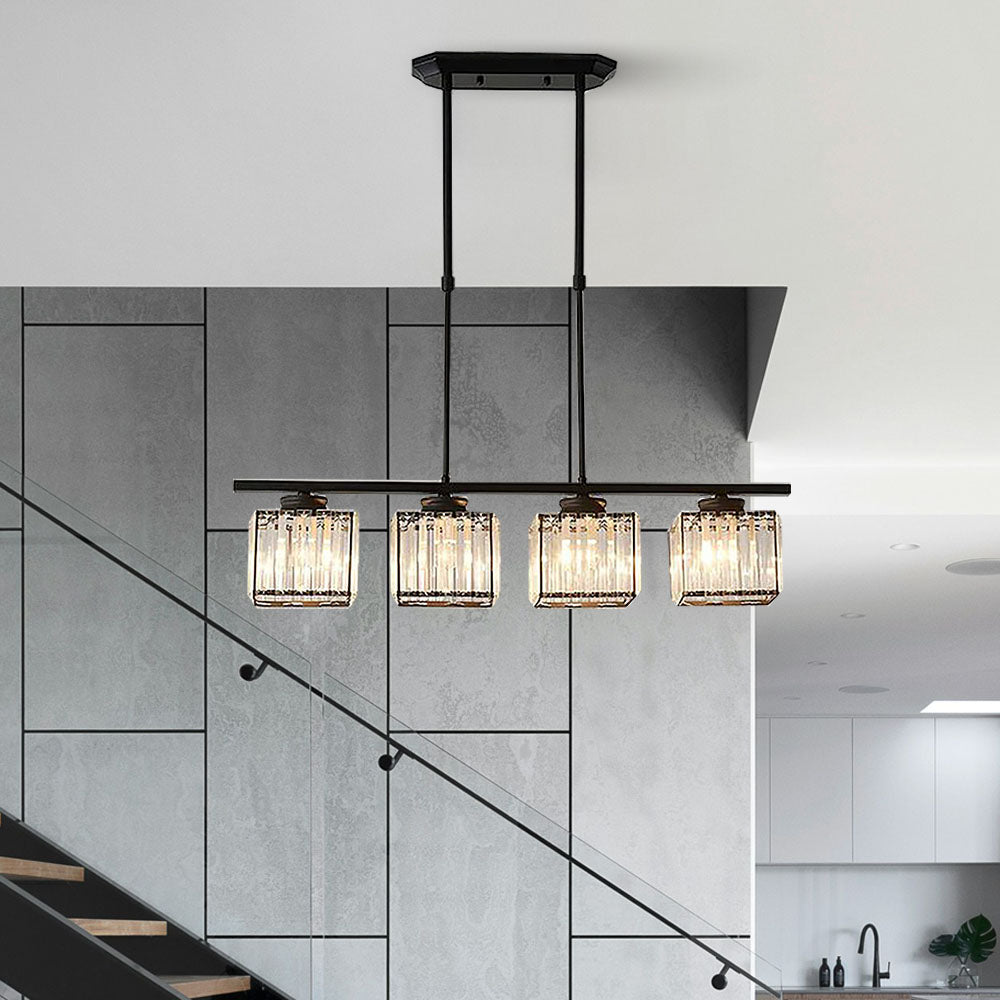 Ceiling Light Multi Head Glass Pendant for Kitchen Island and Dining Room in Nordic Style