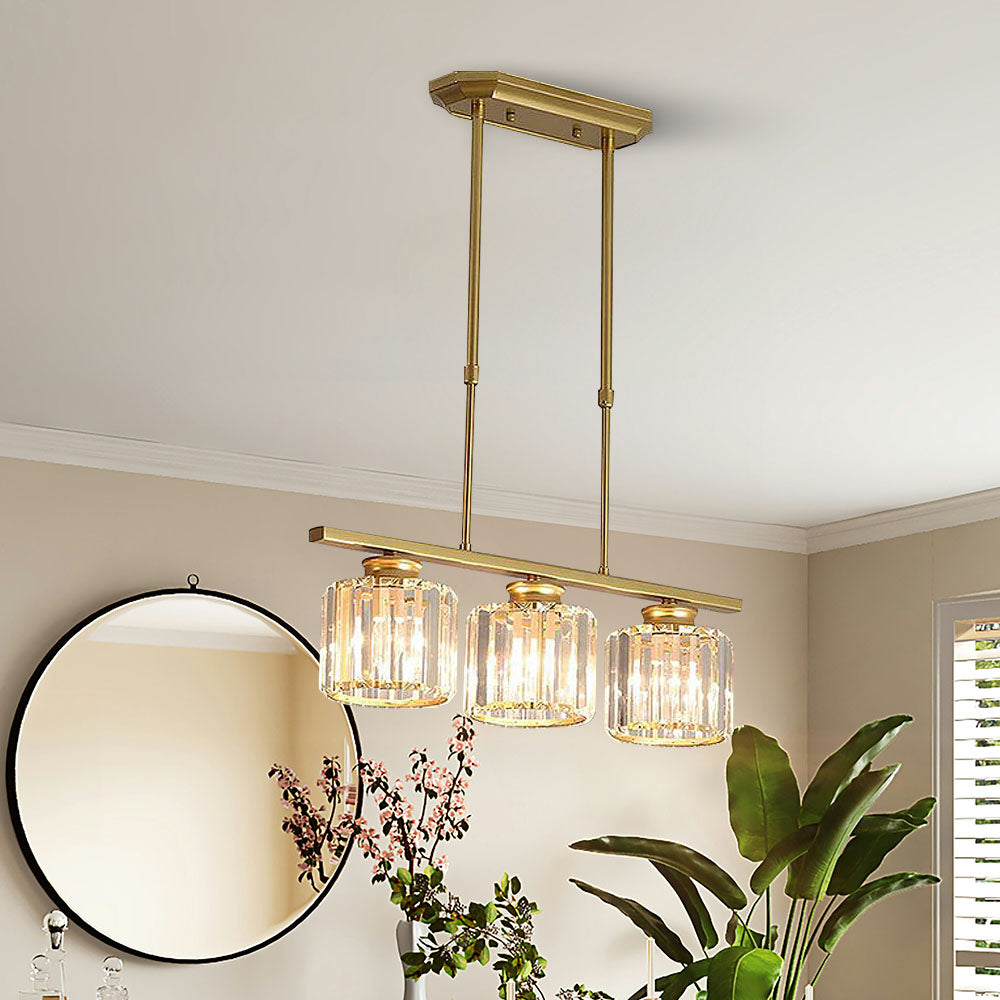 Ceiling Light Multi Head Glass Pendant for Kitchen Island and Dining Room in Nordic Style