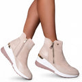 Winter Boots Orthopedic Heeled Ankle Style for Women with Wedge Sole Support