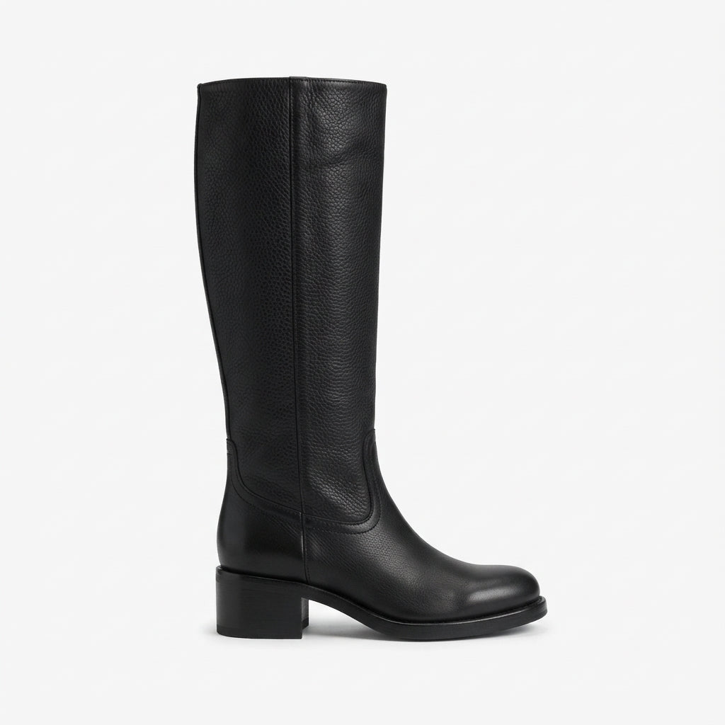 Knee Orthopedic Boots High Leather for Women with Structured Shaft and Support