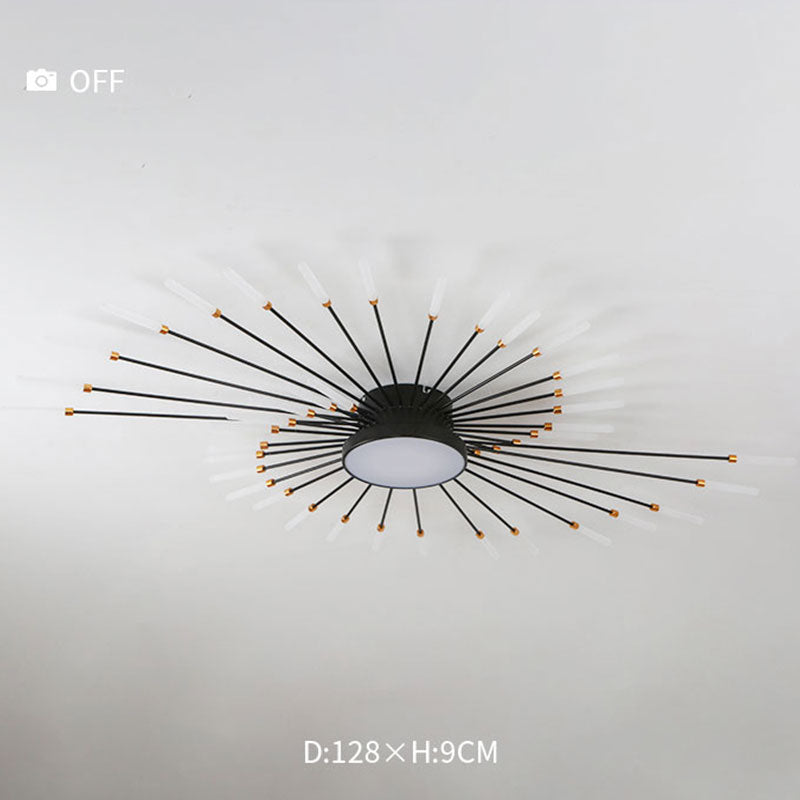 Ceiling Light LED Flush Mount with Fireworks Burst Design for Living Room and Bedroom
