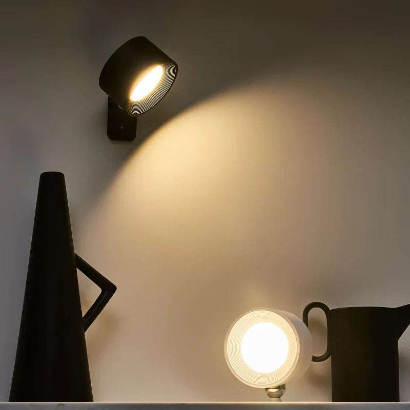 Cordless Lamp Wall Mounted Adjustable Light with Touch or Remote Control