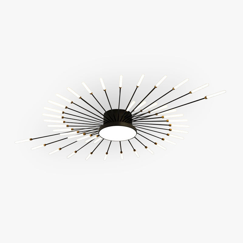 Ceiling Light LED Flush Mount with Fireworks Burst Design for Living Room and Bedroom