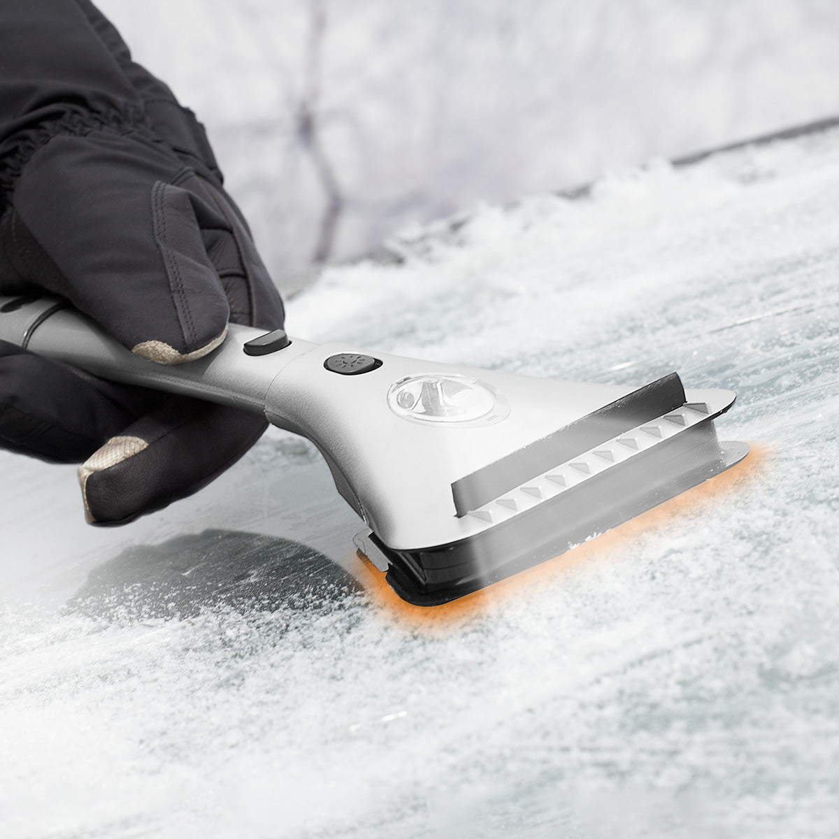 Ice Scraper Heated for Car Windscreen with 12V Plug and Extendable Handle