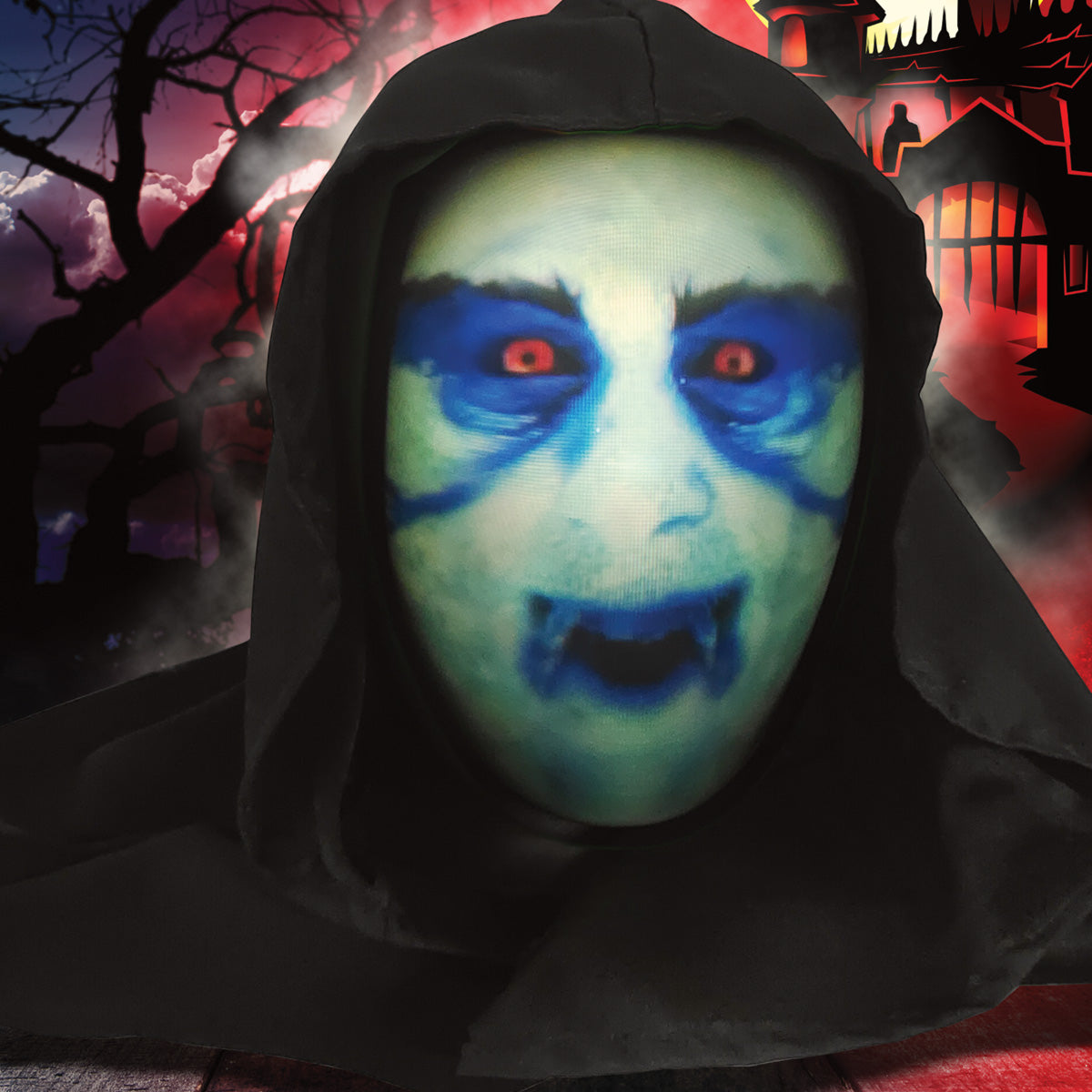 Halloween Decorations Animated Tabletop Talking Ghoul with Built In Projector and Speaker