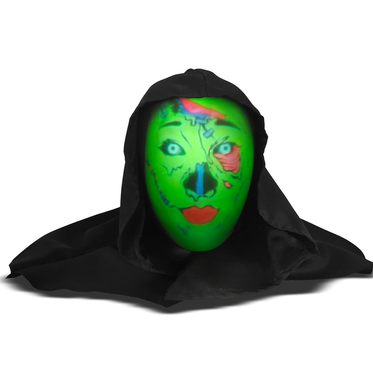 Halloween Decorations Animated Tabletop Talking Ghoul with Built In Projector and Speaker