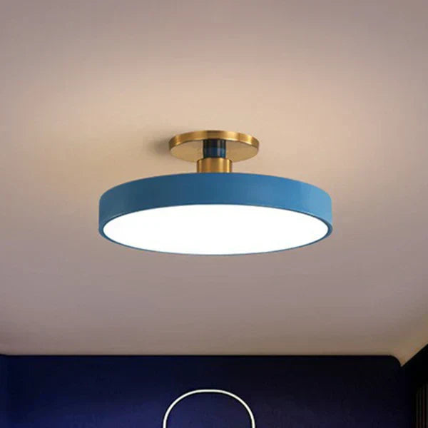 Ceiling Light Round LED Flush Mount with Minimalist Profile for Bedroom and Hallway