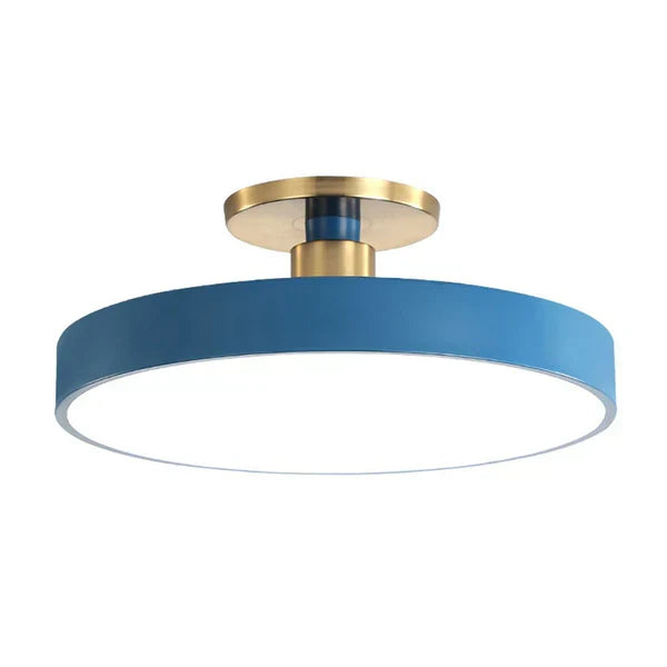 Ceiling Light Round LED Flush Mount with Minimalist Profile for Bedroom and Hallway