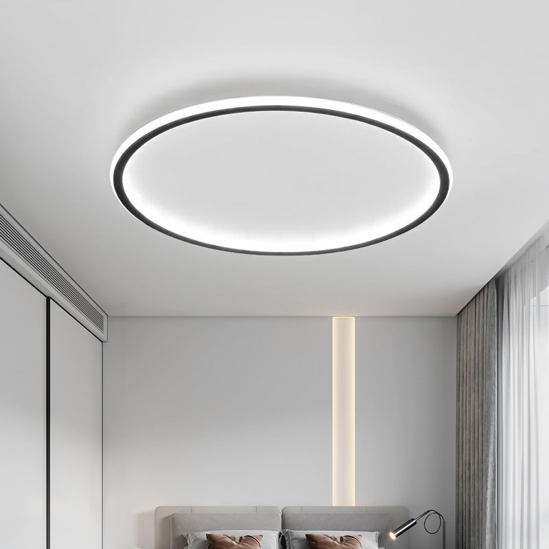 Ceiling Light Round Flush Mount in Minimalist Scandinavian Design for Bedroom and Hallway
