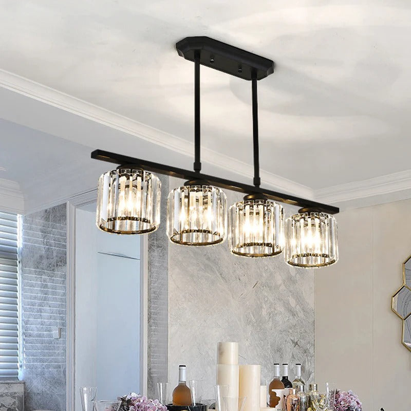 Ceiling Light Multi Head Glass Pendant for Kitchen Island and Dining Room in Nordic Style