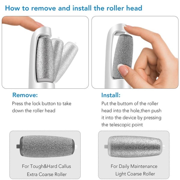 Electric Foot Callus Remover Rechargeable File for Smooth Heels and Dry Hard Skin