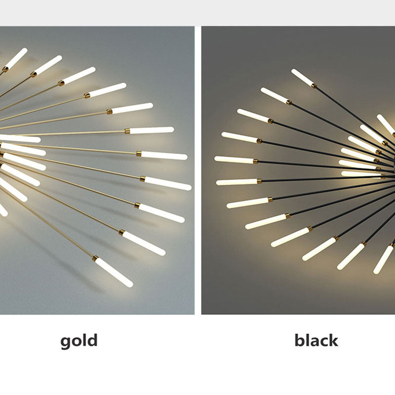 Ceiling Light LED Flush Mount with Fireworks Burst Design for Living Room and Bedroom