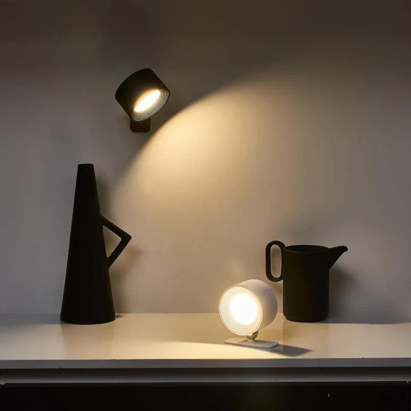 Cordless Lamp Wall Mounted Adjustable Light with Touch or Remote Control