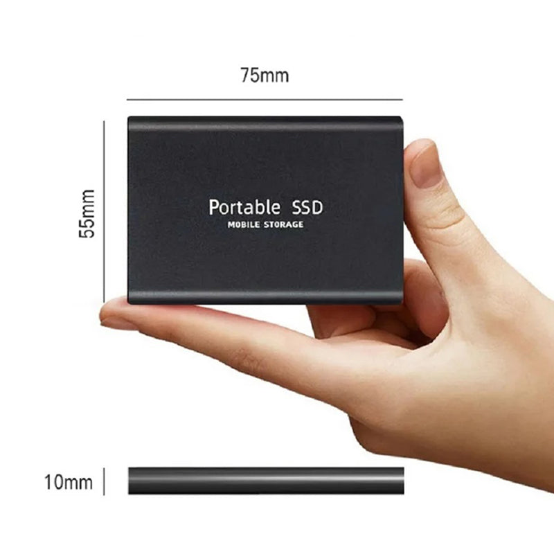SSD Drive 1TB External Portable Hard Storage Compatible with PC and Mac