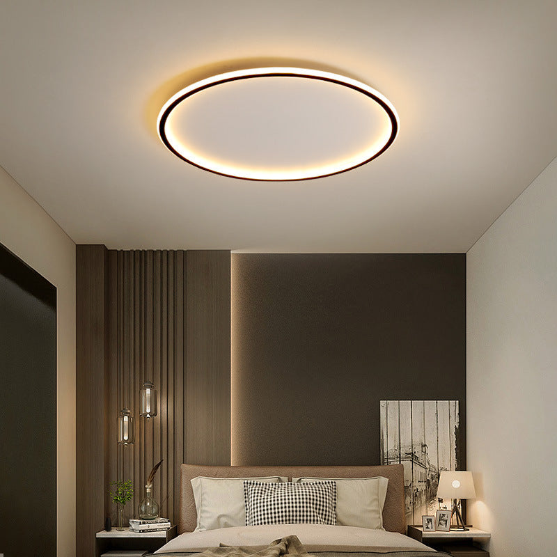Ceiling Light Round Flush Mount in Minimalist Scandinavian Design for Bedroom and Hallway