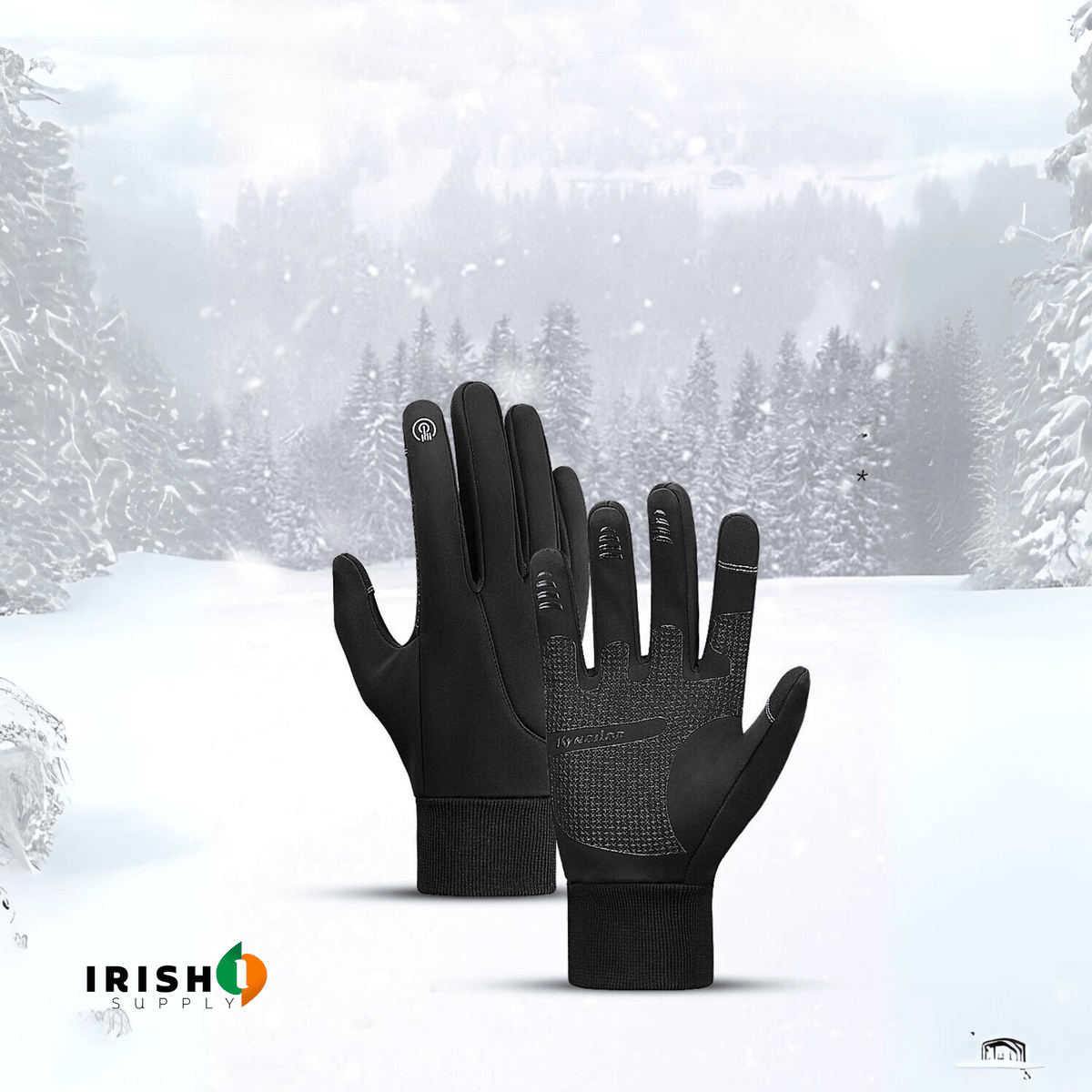 Thermal Gloves Water Resistant Winter Pair for Cycling and Outdoor Sports