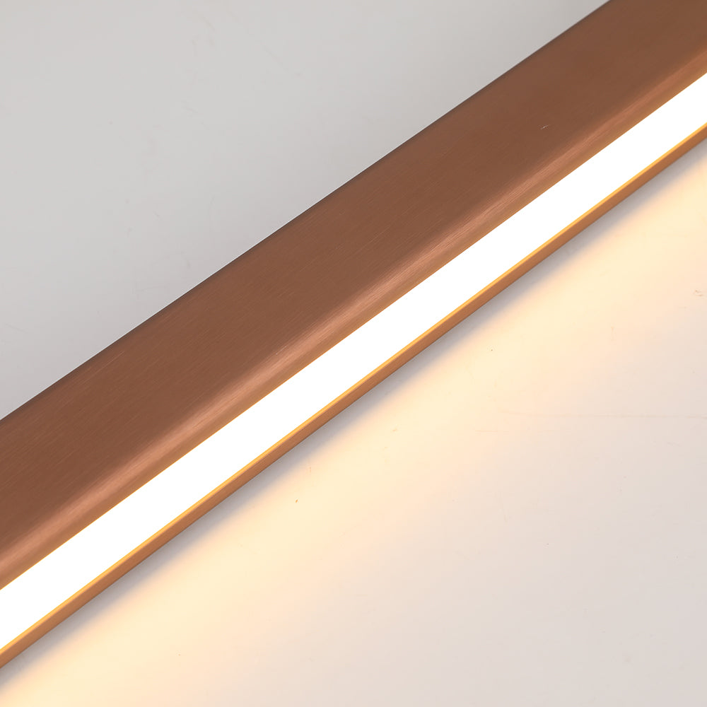 Ceiling Light Linear LED Pendant in Metal for Dining Room and Kitchen Island