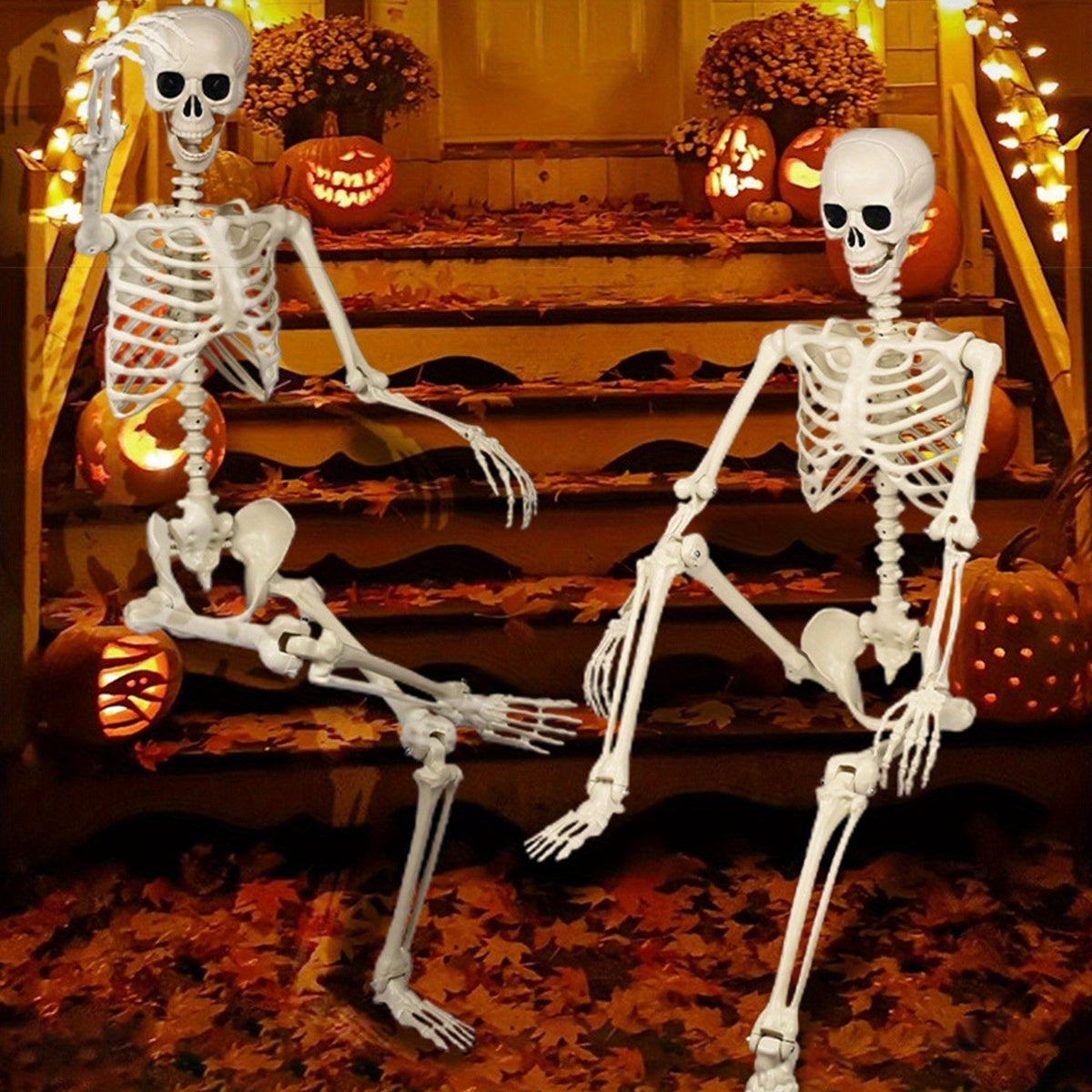 Halloween Decorations Large Skeleton 165 cm Tall for Garden Porch and Front Yard