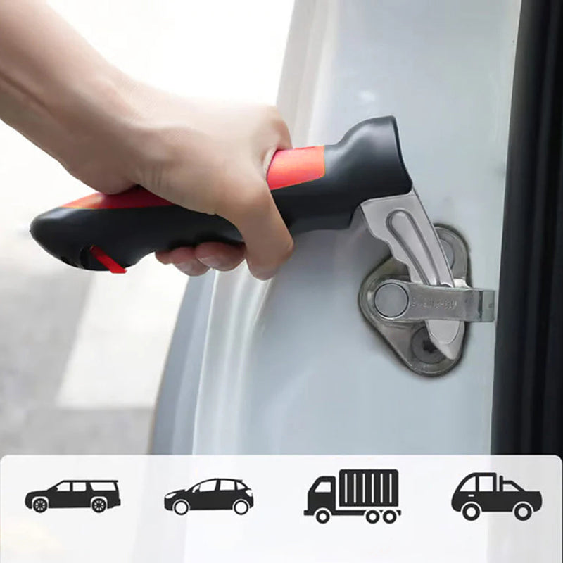 Car Handle Assist Grab Bar with Window Breaker and Seat Belt Cutter for Vehicle Safety