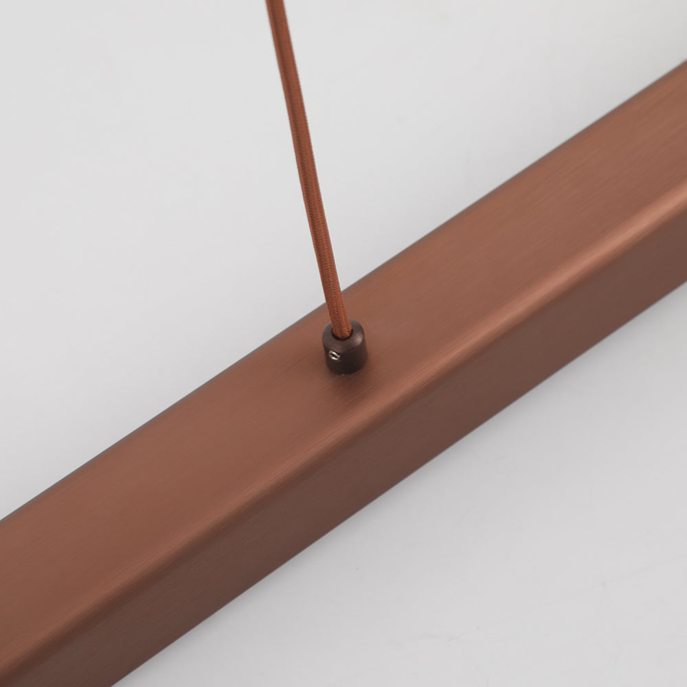 Ceiling Light Linear LED Pendant in Metal for Dining Room and Kitchen Island