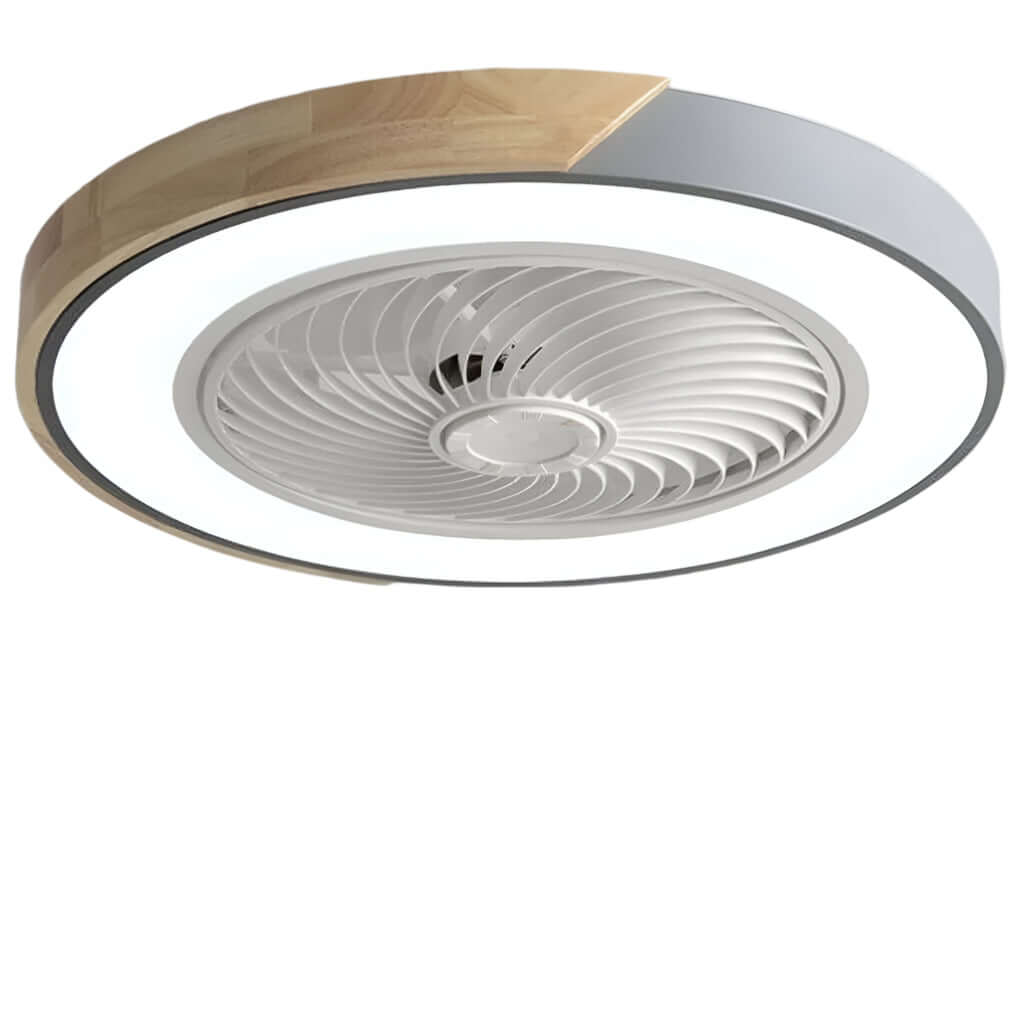 Ceiling Fans Bladeless with LED Light and Remote Control for Living Room and Bedroom