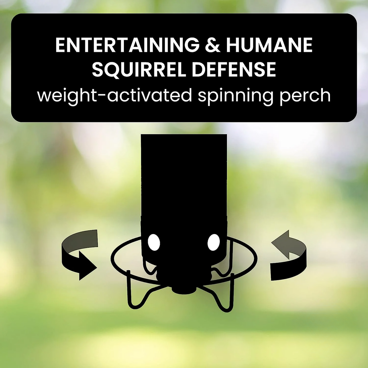 Bird Feeder Squirrel Proof Hanging Design with Weight Activated Perch for Garden