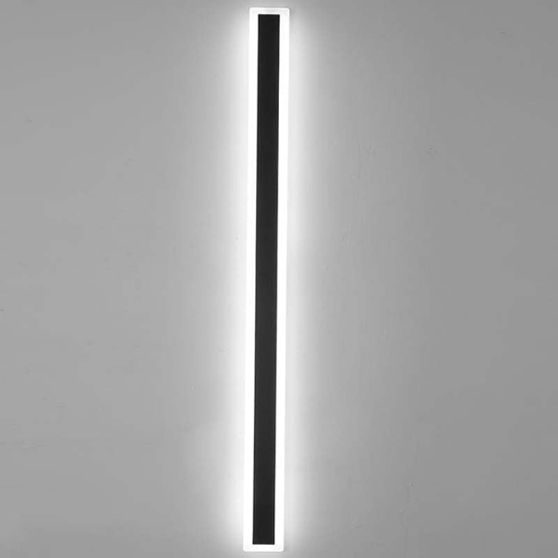 Wall Light Outdoor LED Lamp with Transparent Acrylic Pane and Weather Resistant Finish