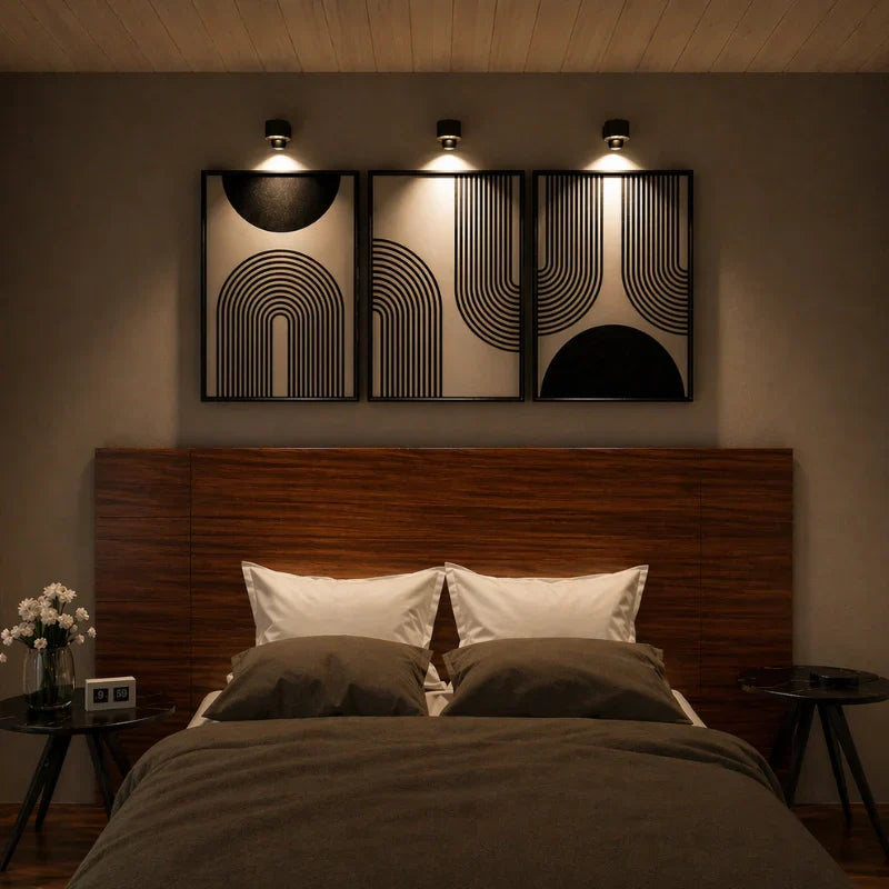 Cordless Lamp Wall Mounted Adjustable Light with Touch or Remote Control
