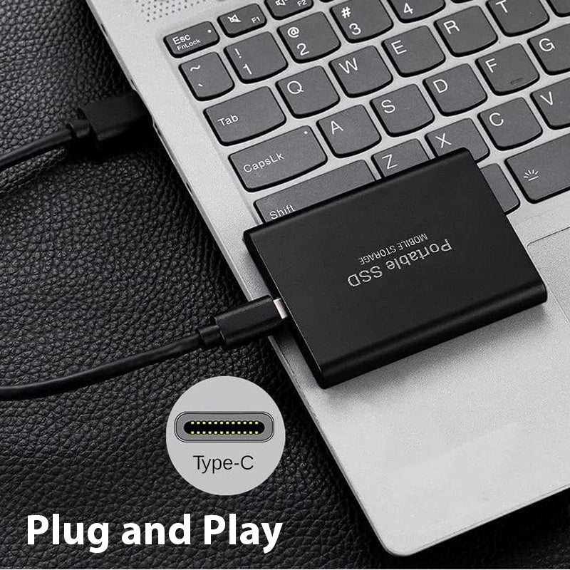SSD Drive 1TB External Portable Hard Storage Compatible with PC and Mac