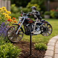 Halloween Home Decor Skeleton Rider Wind Spinner for Garden Lawn and Front Yard