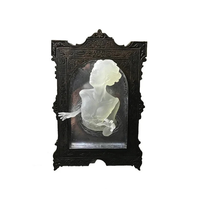 Halloween Decorations Gothic Resin Wall Sculpture with Reaching Hand and Luminous Finish